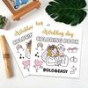 40-Page Fruit & Food Cartoon Doodle Coloring Book for Kids Aged 4+