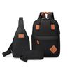2025 Neuer Oxford Rucksack USB-Aufladung Dreiteiliges Set Reisetasche Unisex Business Computertasche Hohe Kapazität Freizeit Büchertasche