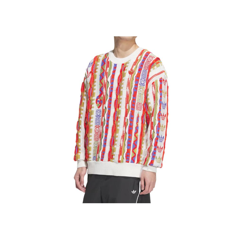 adidas Originals Lny Aop Pullover Limited Edition Jahr der Schlange Warm Bequem Hautfreundlich Figurbetont Langarmpullover Unisex-Pullover JL8371