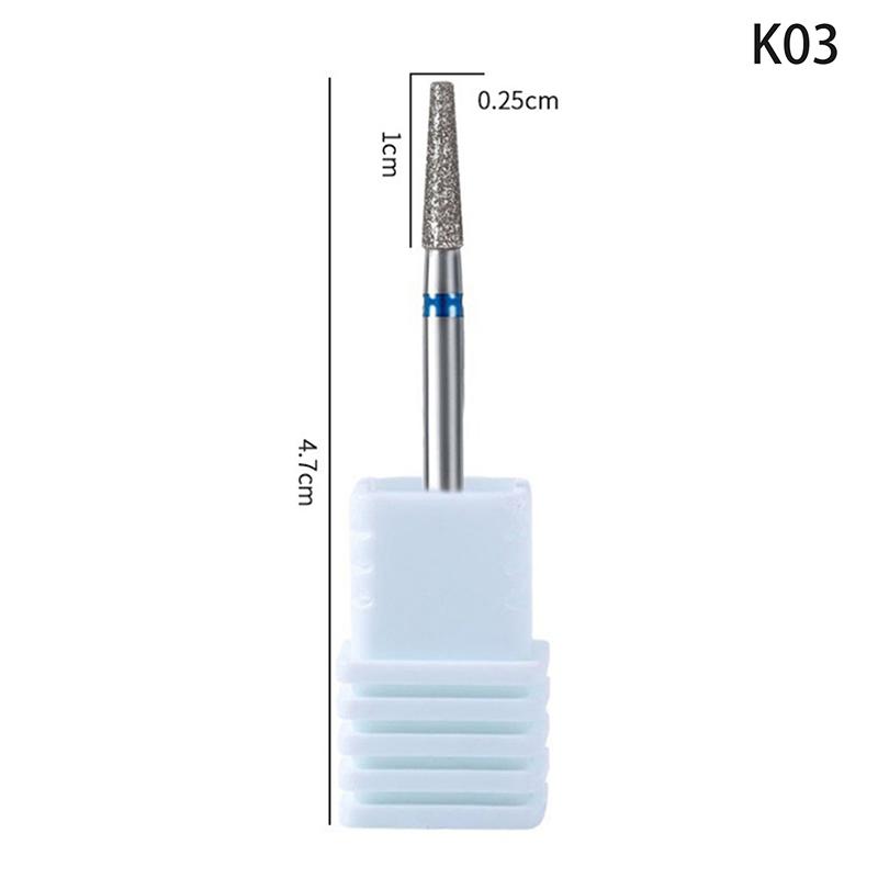 Diamond Nail Drill Bit Mill Cutter All For Manicure Machine Bit Tools Accessories Cuticle Clean For Removing Nail Gel