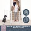 Barrière de sécurité enfant - Discovery 3 - DREAMBABY - 74,5 cm à 1,95 cm - Blanc