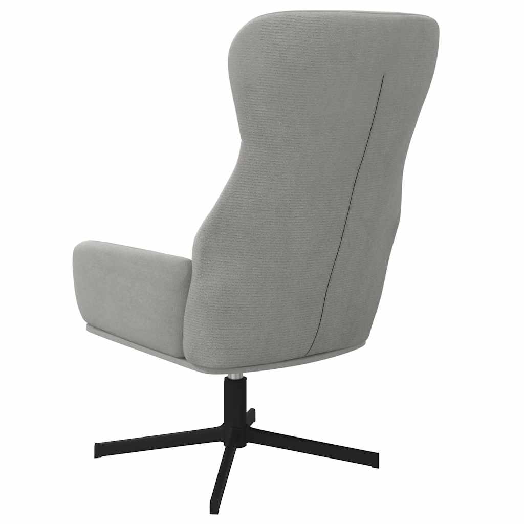 Recliner Chair Light Gray Velvet