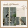 260cm Adjustable Floor-To-Ceiling Cat Tree w/ Anti-Tipping Kit, Toy Ball