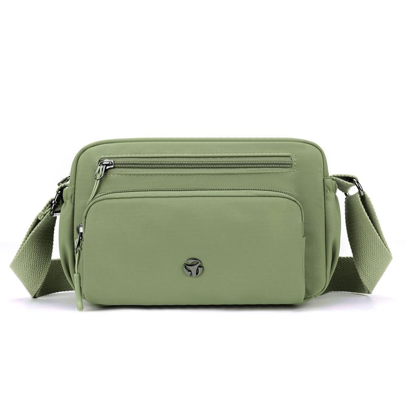 Small Square Bag Women's Water-Repellent Crossbody Bag Shoulder Bag Solid Color Mother Bag