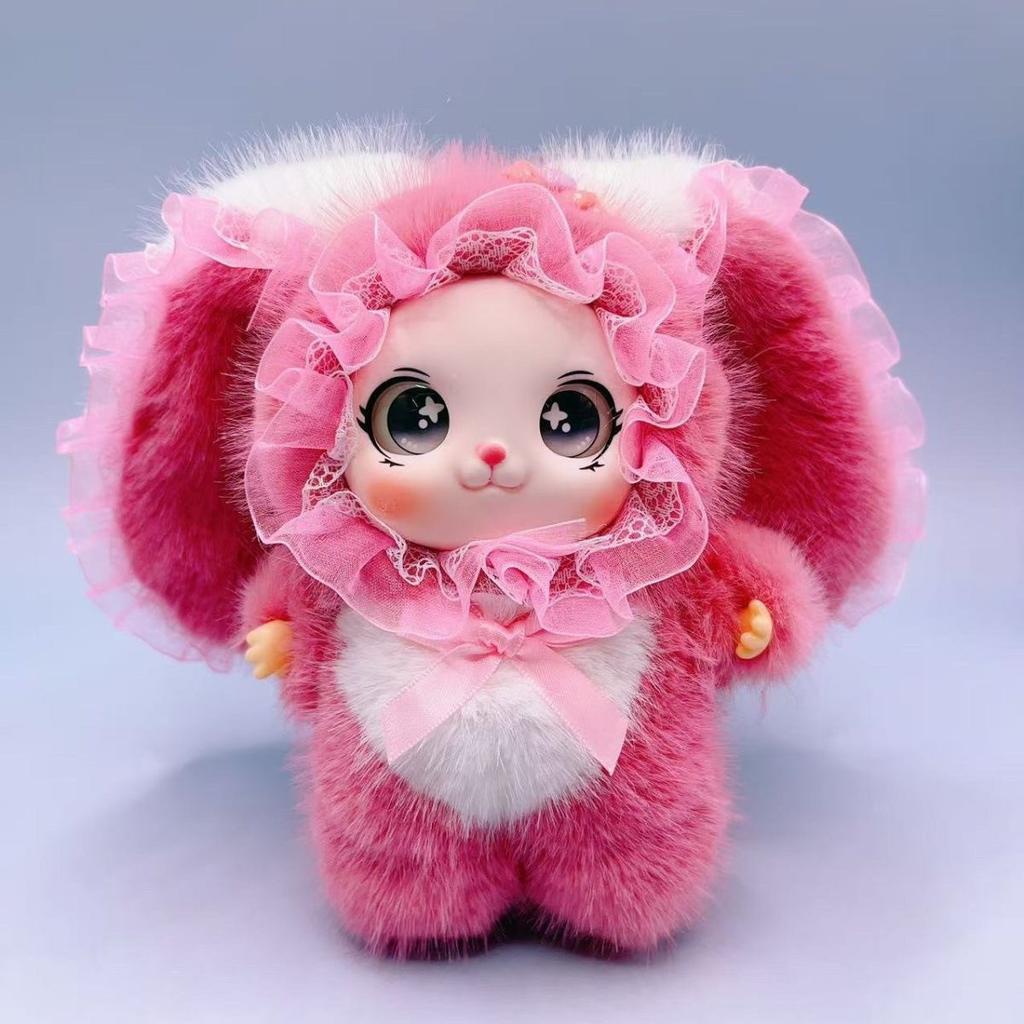 2026 Trendy Plush Pendant Rabbit - Trendsetting Couple Cartoon Cute Big-Eared Rabbit Delicate Doll High