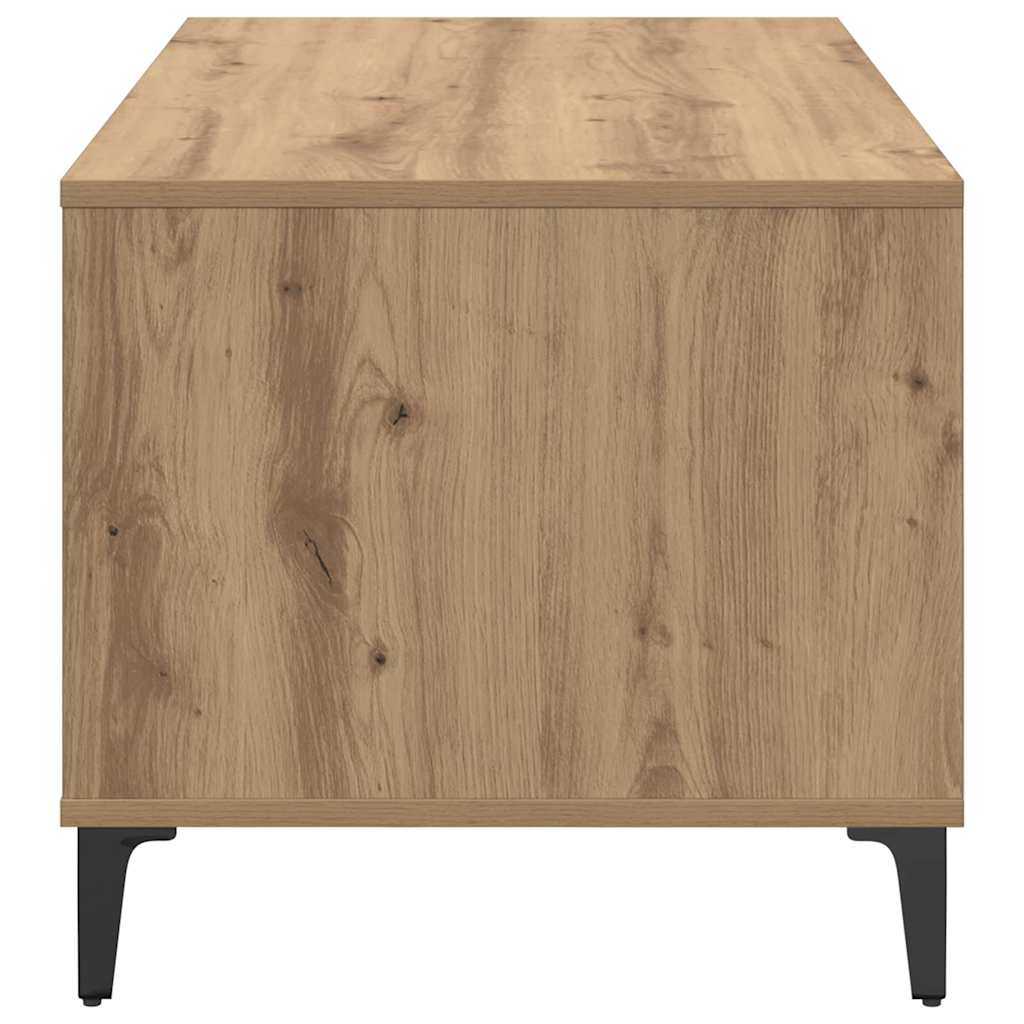 Artisan Oak Coffee Table 90 X 49 X 45 Cm Engineered Wood