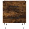 Nightstands (2 Pcs) Smoked Oak 40 X 35 X 47.5 Cm Engineered Wood