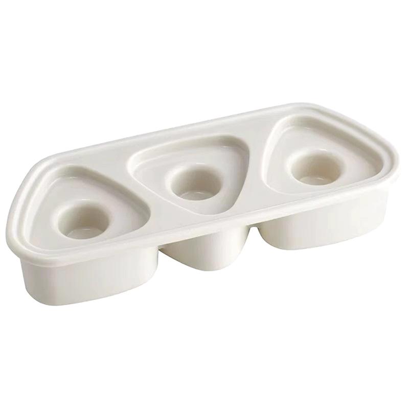 Three-Linked Onigiri Mold Triangle Sushi Mold Once Quickly Make 3Pcs Sushi Rice Ball Mold For Making And Storing Sushi