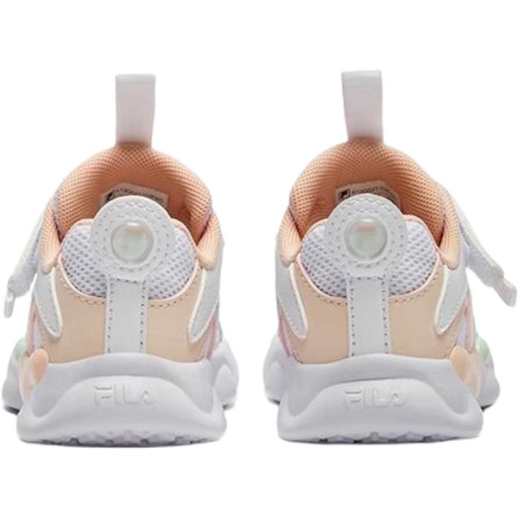New FILA Heritage FHT Anti Slip Wear Resistant Low Top Toddler Shoes White Pink Infant And Toddler K13B521102F-WS