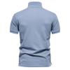 Men’s Polo Shirts Cotton Short Sleeves Lapel Collar Embroidery Casual T-shirts Daily Comfy Menswear Summer Slim Fit Tops