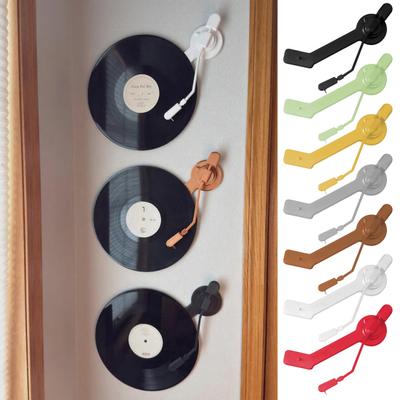 Schallplatten-Wandhalterung 3D-gedruckt Spieler-Tonarm-Form 12" Schallplattenhalter Ohne Bohren Display-Rack für Heimwanddekoration