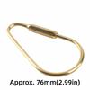 2pcs Screw Lock Brass Screw Lock Carabiner Golden Brass Key Ring Brass Keychain Hook  Daily Use