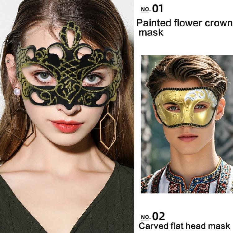 Half Face Masquerade Mask Couple Masquerade Mask Masquerade Costume Accessories For Women Men Masquerade Halloween Proms