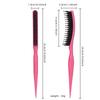 BEPAN 3 in 1 Teasing Bristle Hair Brush Edge Control Comb for Women Slick Back Comb with Rat Tail Pick Volumizing & Lift Styling Tool