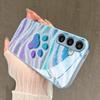 Cute and colorful paw prints Exquisite PhoneCase for Samsung Galaxy S26 S25 S24 S23 S22 FE Ultra Plus  Men women Built-in glass