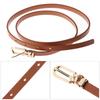 Women Candy Color Graceful Faux Leather Belts Dress Strap Thin Skinny Waistband Adjustable Belt