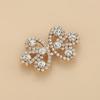 1 Pair New Brooches For Women's Clothing Cardigan Sweater Blouse Shawl Clips Shirt Collar Flower Pattern Clasps