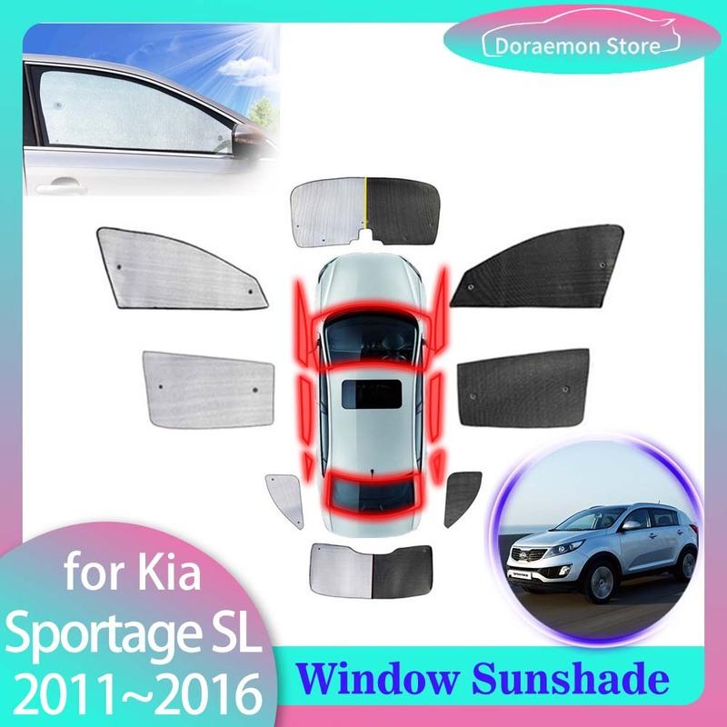 Full Cover Sunshades for Kia Sportage SL 2011~2016 2012 2015 Rear Cover Window Curtain Sun Shade Visor Windshield Mat Accessorie