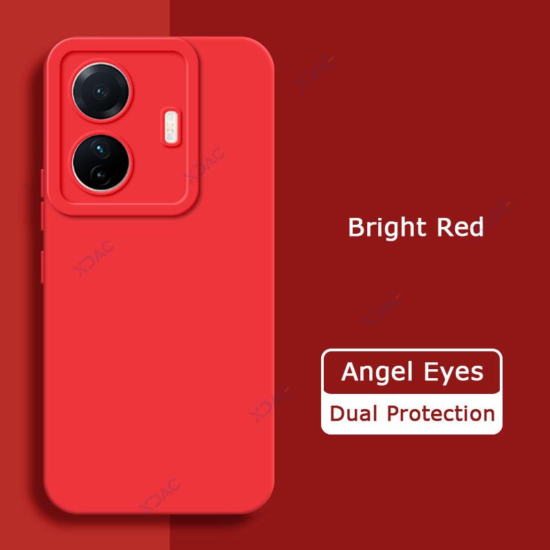 

Силіконовий чохол Angel Eyes Square для VIVO T1 Pro 5G Global Version, м який ударостійкий чохол для телефону VIVOT1 T1Pro 778G, сумки VIVO T1 Pro 5G яскраво-червоного кольору
