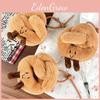 Chaveiro Boneca de Pelúcia Pretzel Criativo Divertido Lindo Enfeite de Bolsa Presente Para Meninas