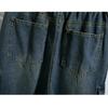 DIMANAF Plus Size Women Jeans Long Pants Thick Denim Cotton Loose Casual Elastic Waist Vintage Lady Winter Autumn