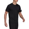 Adidas T Shirts Men's Black Crew Neck Moderate Straight Fit GU2771