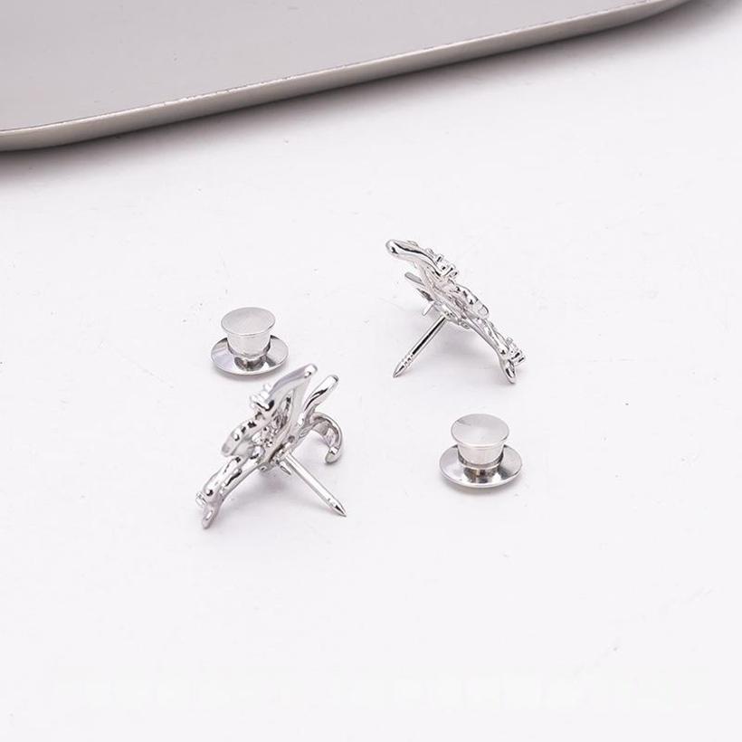 Women Vintage Rhinestone Butterfly Pant Waist Tightener Detachable Adjustable Jean Waist Button Buckle