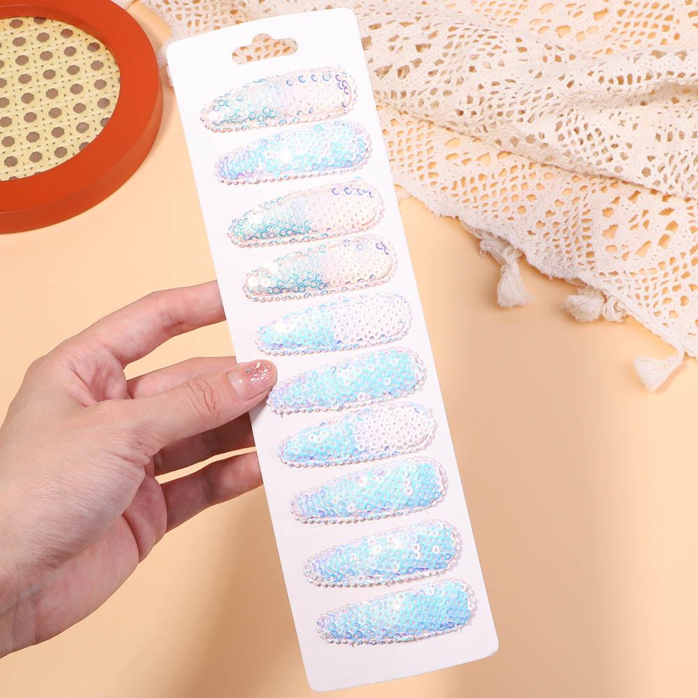 10Pcs/Set Korean Party Sequins BB Clips Hair Clips for Kids Handmade Hairpins Barrettes Headwear Girls Baby Hair Accessories