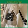 Trendy Black Casual Aesthetic Shoulder Handbag Stylish Small Square Bag For Women