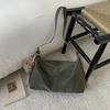 Casual Commuting Tote Bag, Soft Leather, Simple and Niche Single-shoulder Bag