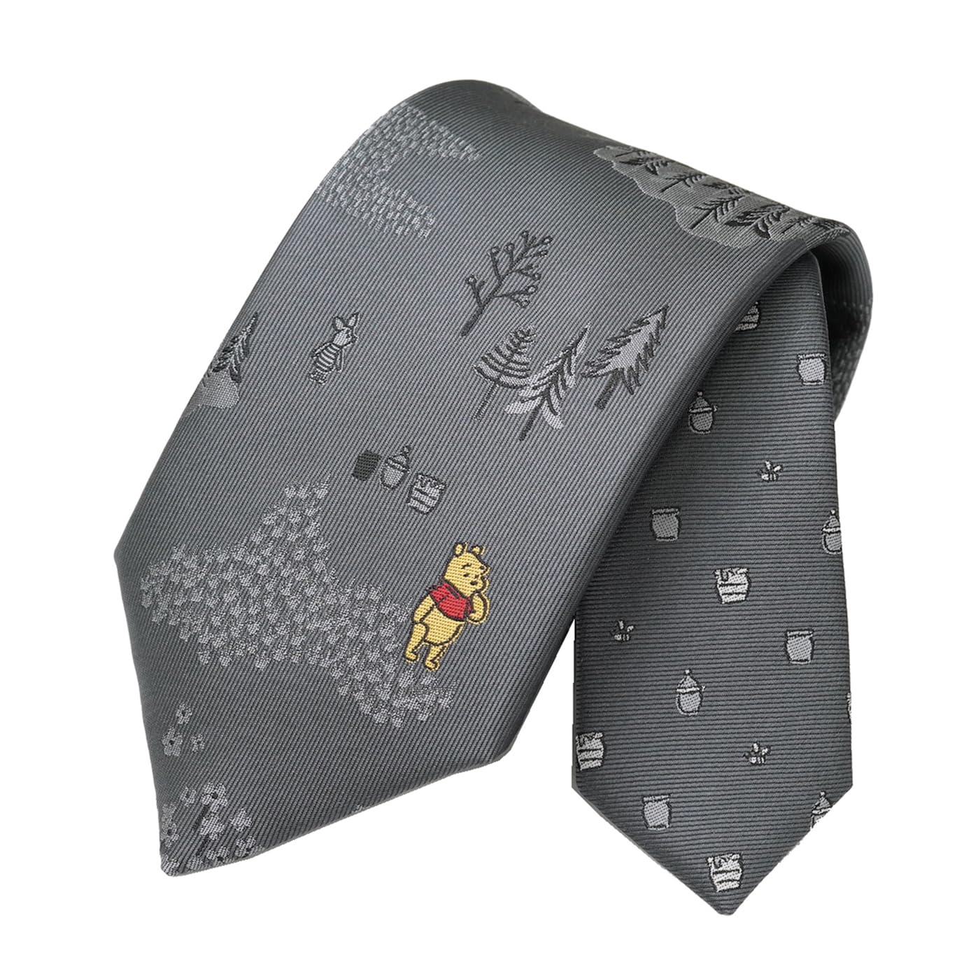 [Disney] Winnie the Pooh One-Point Tie DW1431 Gray