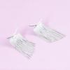 1 Pair Trendy Luxury Tassel Earrings Gold/Silver Elegant Drop Earrings Bling Statement Earring for Women