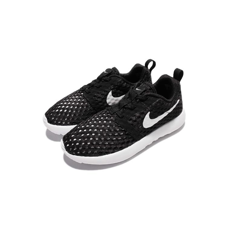 Nike Roshe One Flight Weight Low Top Kids' Running Shoes Black White Children Aged 3 7 Years Old 819690-008