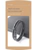 Men's Woven Leather & Titanium Steel Bracelet with Magnetic Buckle