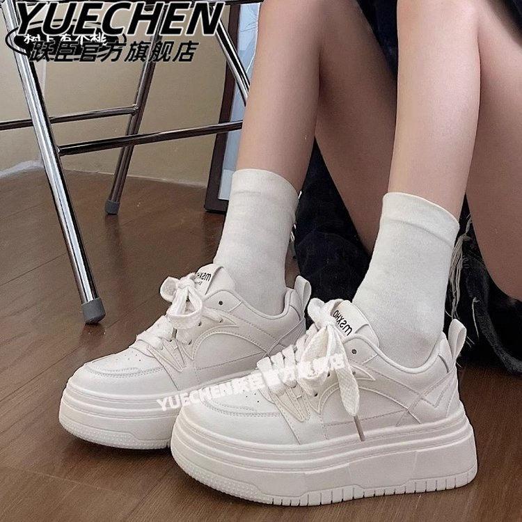 

Original campus style thick-soled little white shoes for women s 2025 summer new versatile height-increasing student casual small fragrant board shoes 35