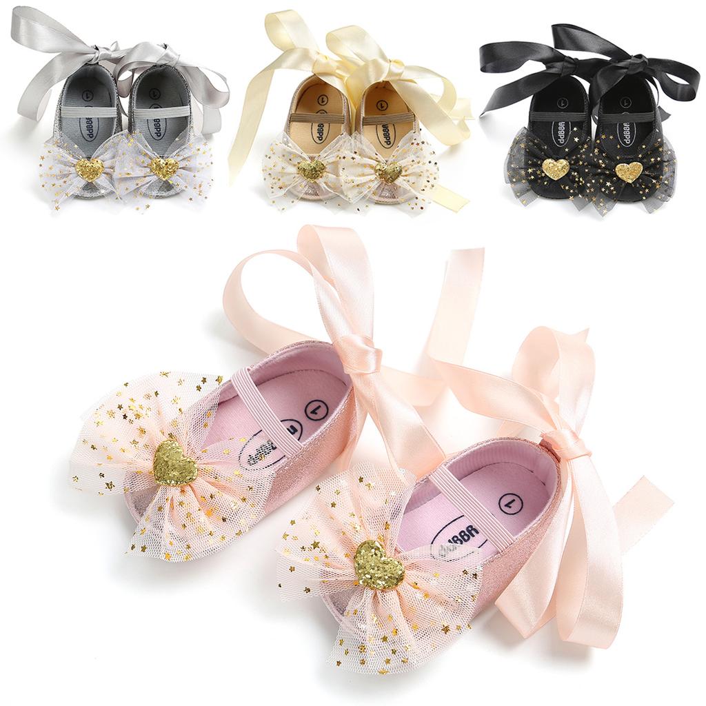MYGGPP Butterfly Ribbon Princess Shoes Baby Baby Shoes Baby Shoes Small Baby Shoes Baby Shoes