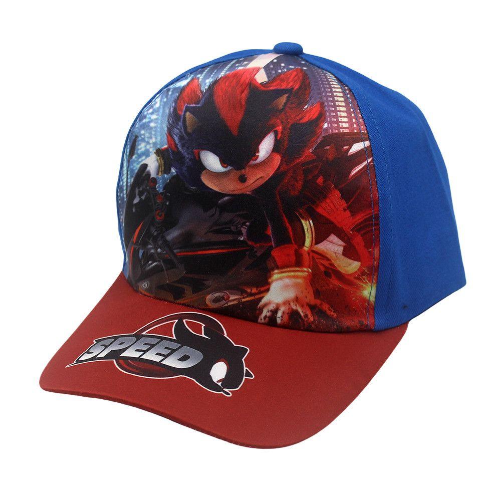 Sonic Print Theme Baseball Cap - Cute Sonic Boy Sun Hat for Children - Baseball Cap with Brim