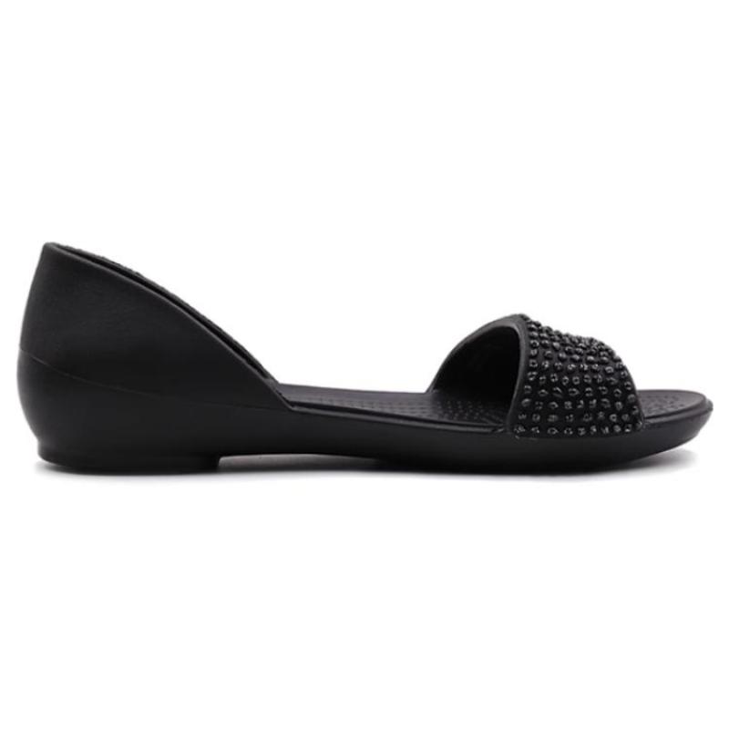Crocs Lina Embellished D'Orsay Flat 'black' Women's