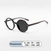 Marken Design Japanischer Stil Runder Vintage Rahmen Myopie Brille Sehstärke Photochrome Anti Blaulicht Damen Weitsicht Brillen