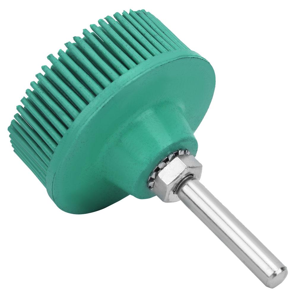 2 Inch Bristle Disc Emery Rubber Abrasive Brush Polishing Grinding Wheel for Burr Rust Removal