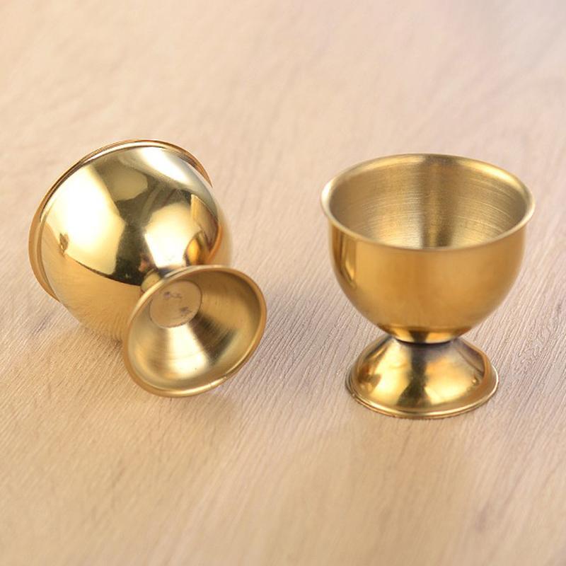 4Pcs Stainless Steel Soft Boiled Egg Cups Holder Tabletop Cup Kitchen Tools Sets