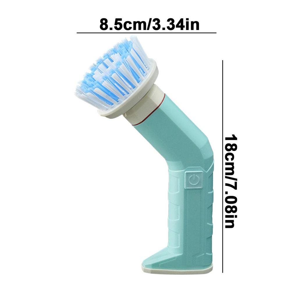 Electric Rotating Scrubber Electric Shower Scrubber Handheld Scrubber Waterproof Design Dish Brush 2 Rotating Speeds For синий