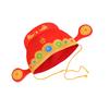 Chinese God Of Wealth Party Hat With Soft Inner Lining Foldable God of Wealth Hat For Men Women Holiday Photography Aid