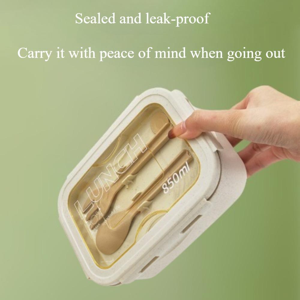 1Pcs Bento Box Leak Proof Lunch Box with Compartment Bento Box Microwave Safe Heating for Office Workers Lunch Containers