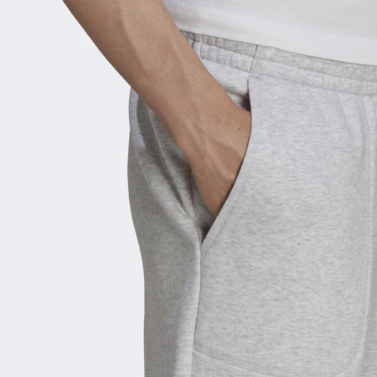 Adidas Pantaloni de trening tip jogger, croială lejeră, cu logo brodat, culoare solidă, gri, HG8087