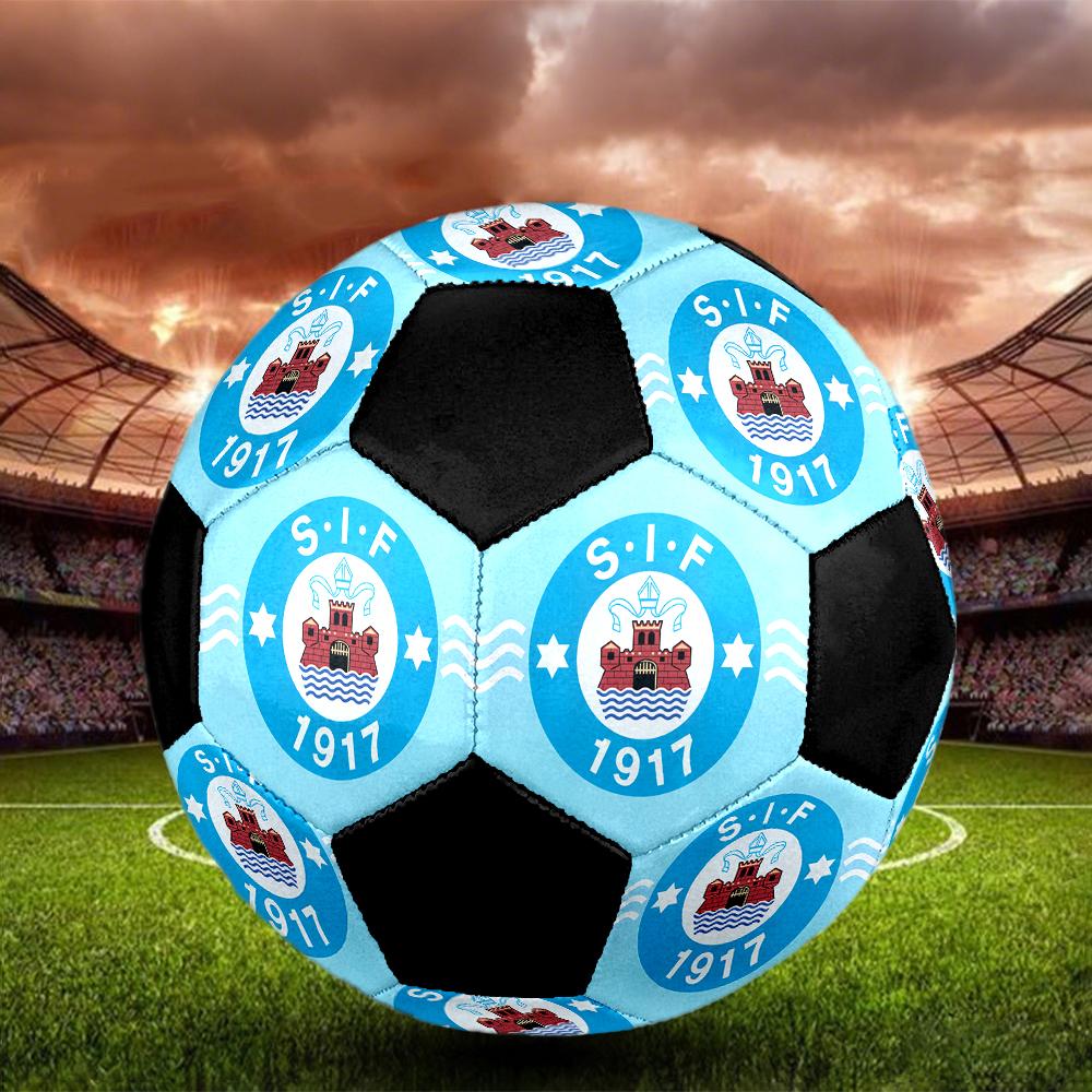 SIZE 5 Silkeborg IF Soccer Ball Colorful All Ages Machine Stitched PVC Competition Ready Durable High-Bounce