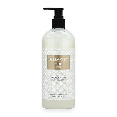 Luxury OUD WHITE Unisex Body Wash Refreshing Shower Gel for Deep Cleansing, Hydrating, Moisturising, Softer & Smoother Skin with Aloe Vera 500 Ml