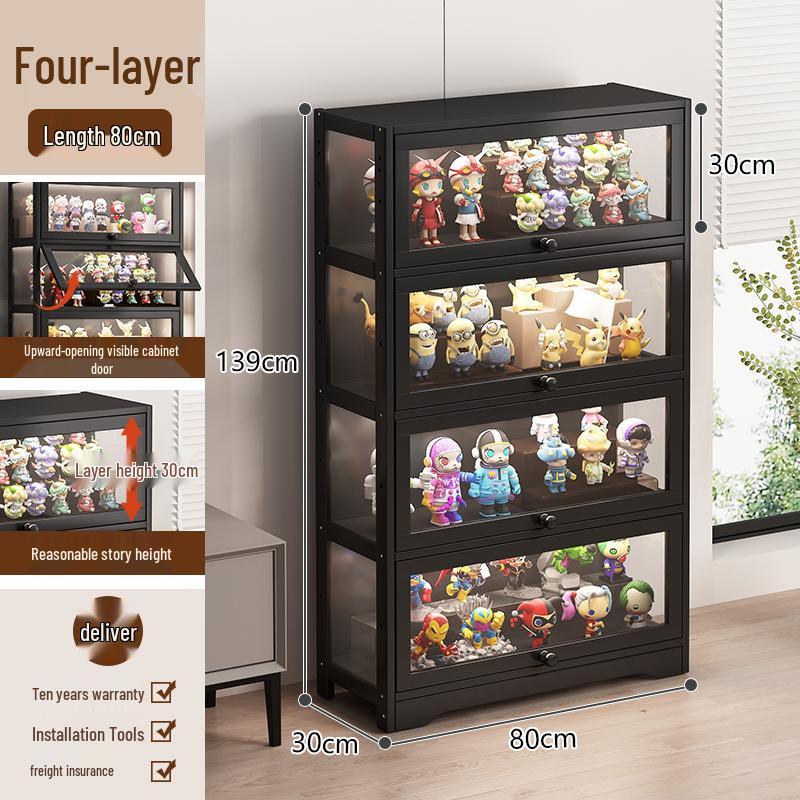 Acrylic Glass Display Cabinet with Lock for Toys and Prizes