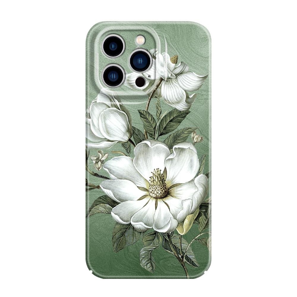 Gorgeous Magnolia Phone Case For iPhone 13 12 11 7 8 6 6S Plus Pro Max Mini X XS XR SE 2020 2022 Film Hard Cover