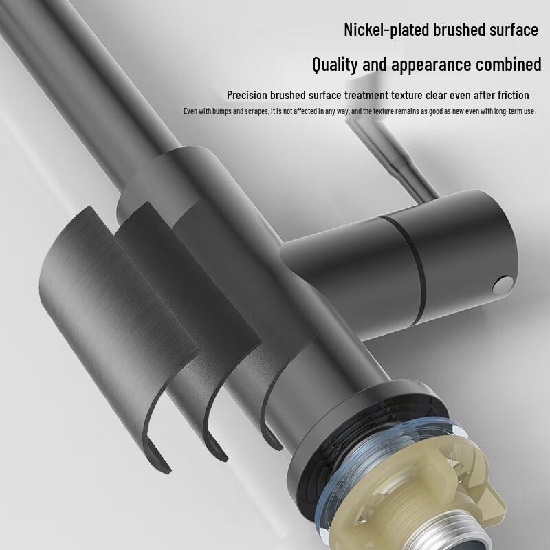 KEGOO Stainless Steel Kitchen Sink High-Arc Faucet